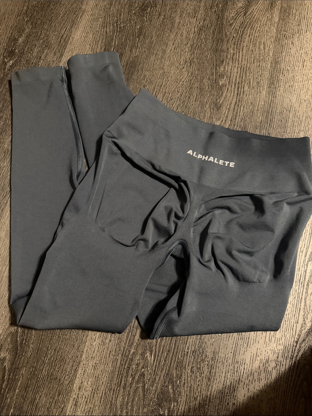 Alphalete Pump Mid-Waist Leggings Dusty Blue Medium